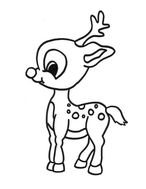 Rudolph Coloring Page Printable